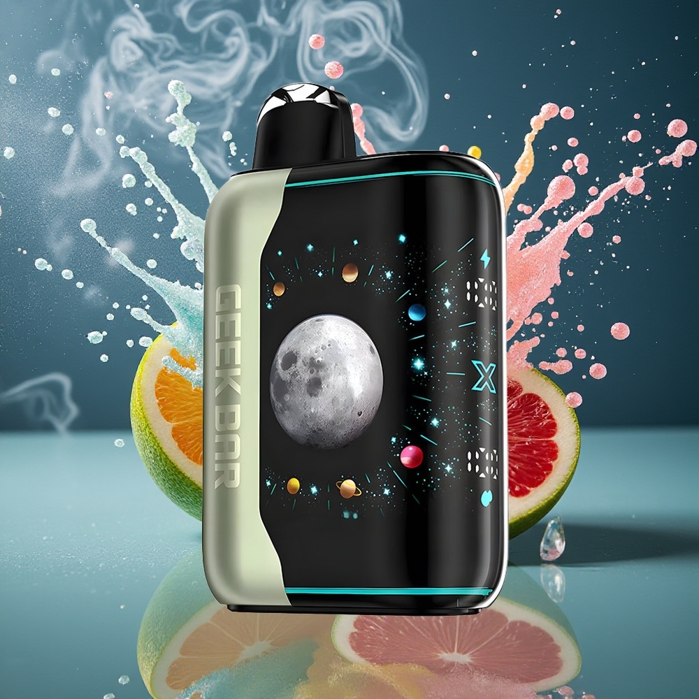 GEEK BAR Platinum Edition grossister Sverige – 25000 Puffs Premium Matte Platina Stålfinish 20mL E-Liquid 2 nikotinstyrka