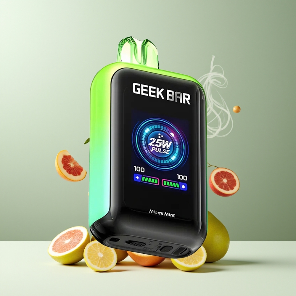 GEEK BAR Skyview 25000 Puffs 16mL 5 Nikotin 800mAh Type-C Laddningsbar E-Cigg med 18 Tums Smart Skärm och Tre Vapelägen grossister Sverige