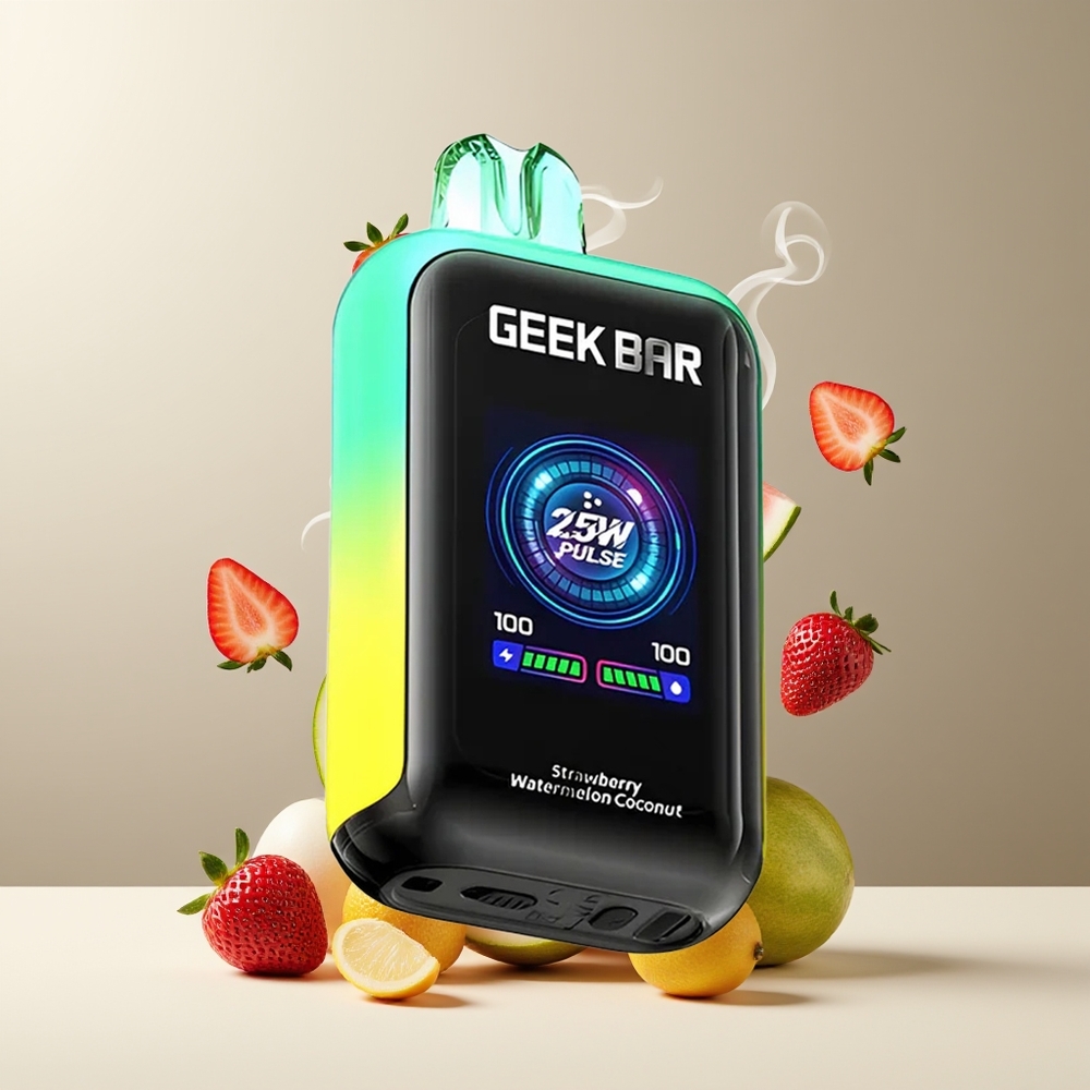 GEEK BAR Skyview 25000 Puffs Engangs Vape med 16mL E-Liquid 800mAh Type-C Batteri och Smart TFT Skärm för Grossister Sverige