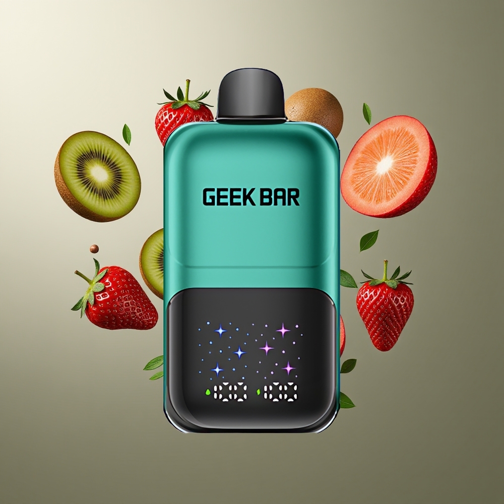GEEKBAR 2GO 20ml 50000 Puffs Två serier Engångsvapepenna med 3-nivå Inställbar Smak/Kyla Interaktiv Stor Skärm och Uppladdningsbart Batteri för Grossister Sverige