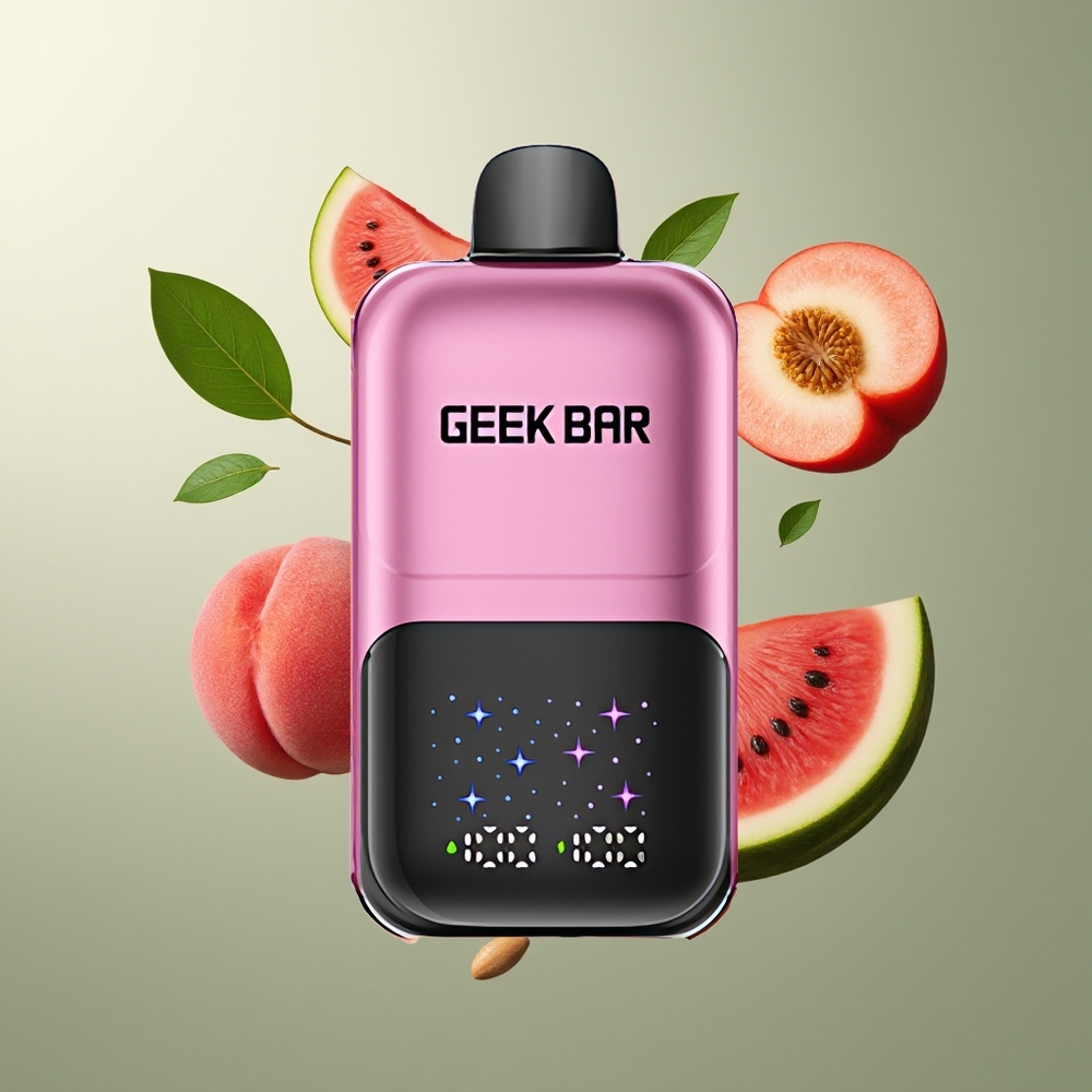 GEEKBAR 2GO grossister Sverige 20ml 50000 Puffs Dual Tank med 3-nivå Justerbar Smak/Kyla  Interaktiv Stor Skärm