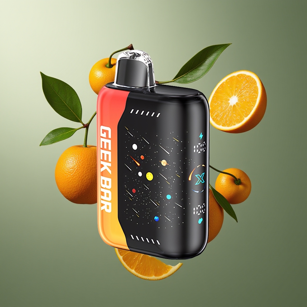GEEKBAR Pulse X 42K Puffs Meteor Edition grossister Sverige med 820mAh snabbladdning 3D-böjd skärm och Dual Mesh Coil