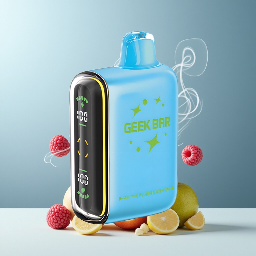 Geek Bar Pulse 15000 Puffs Grossister Sverige – 16ML E-Liquid 5 Nikotin Justerbar Luftflöde USB Type-C