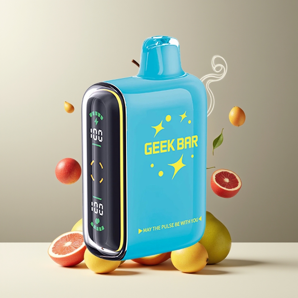 Geek Bar Pulse 15000 Puffs Grossister Sverige – 16ML E-Liquid 5 Nikotin Justerbar Luftflöde USB Type-C