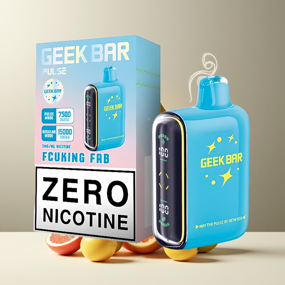 Geek Bar Pulse 15000 Puffs Grossister Sverige – 16ML E-Liquid 5 Nikotin Justerbar Luftflöde USB Type-C