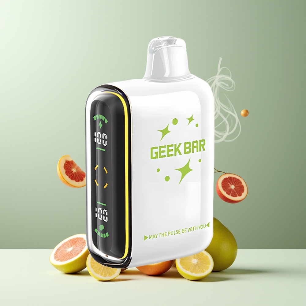 Geek Bar Pulse 15000 Puffs Grossister Sverige – 16ML E-Liquid 5 Nikotin Justerbar Luftflöde USB Type-C