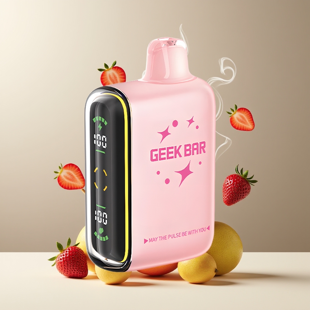 Geek Bar Pulse 15000 Puffs Grossister Sverige – 16ML E-Liquid 5 Nikotin Justerbar Luftflöde USB Type-C