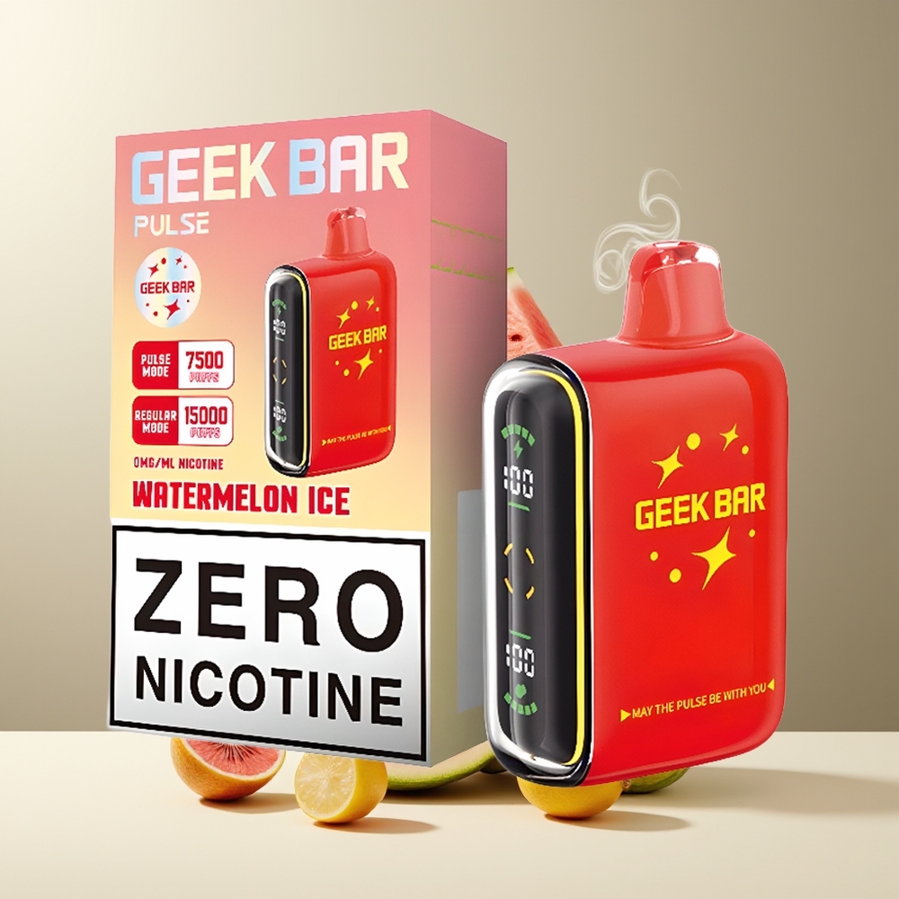 Geek Bar Pulse 15000 Puffs Grossister Sverige – 16ML E-Liquid 5 Nikotin Justerbar Luftflöde USB Type-C