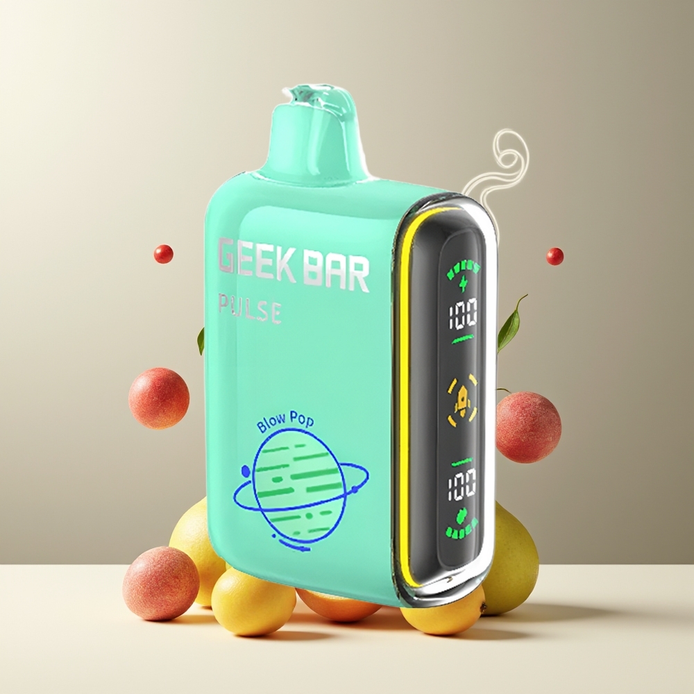 Geek Bar Pulse 15000 Puffs grossister Sverige med 16ML e-vätska 5 nikotin och USB Type-C-laddning