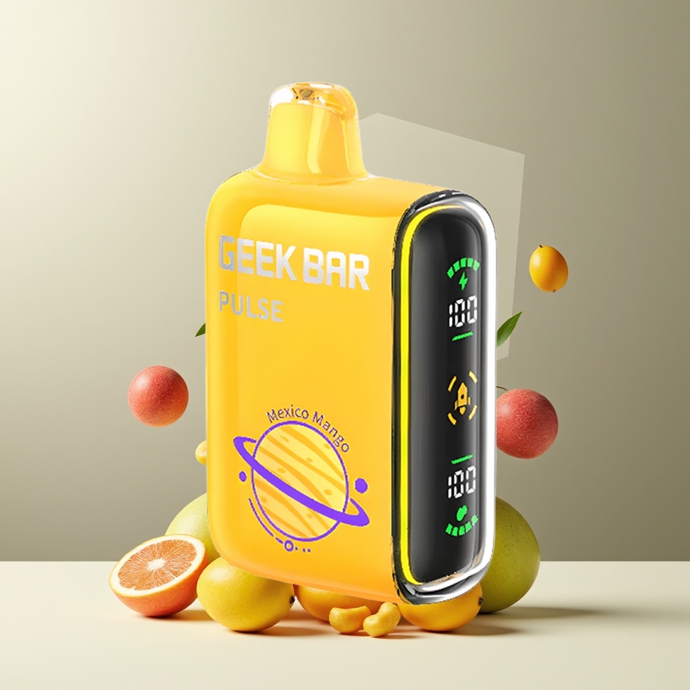Geek Bar Pulse 15000 Puffs grossister Sverige med 16ML e-vätska 5 nikotin och USB Type-C-laddning