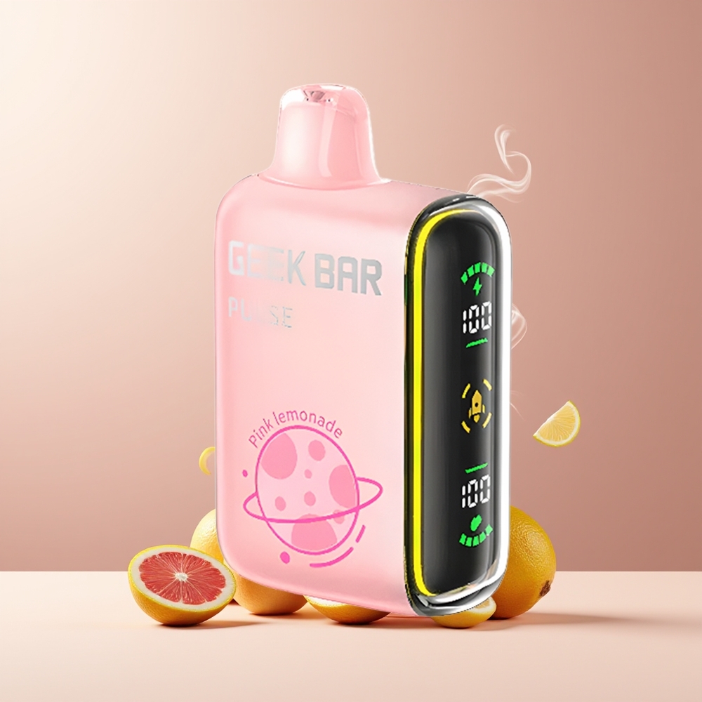 Geek Bar Pulse 15000 Puffs grossister Sverige med 16ML e-vätska 5 nikotin och USB Type-C-laddning