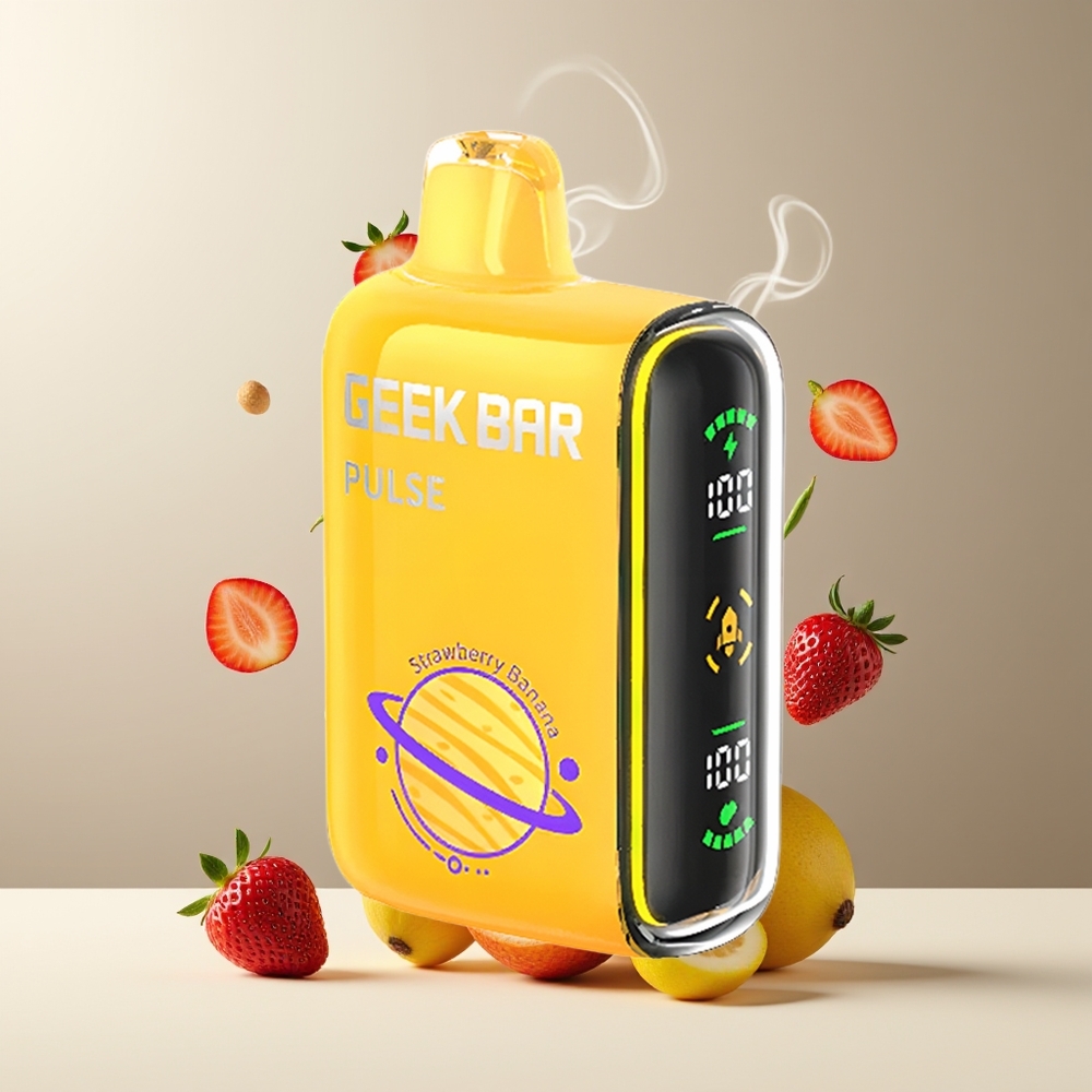 Geek Bar Pulse 15000 Puffs grossister Sverige med 16ML e-vätska 5 nikotin och USB Type-C-laddning