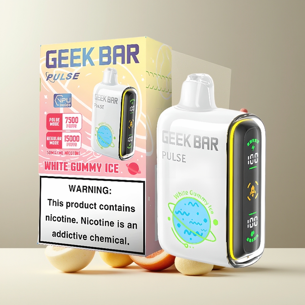 Geek Bar Pulse 15000 Puffs grossister Sverige med 16ML e-vätska 5 nikotin och USB Type-C-laddning