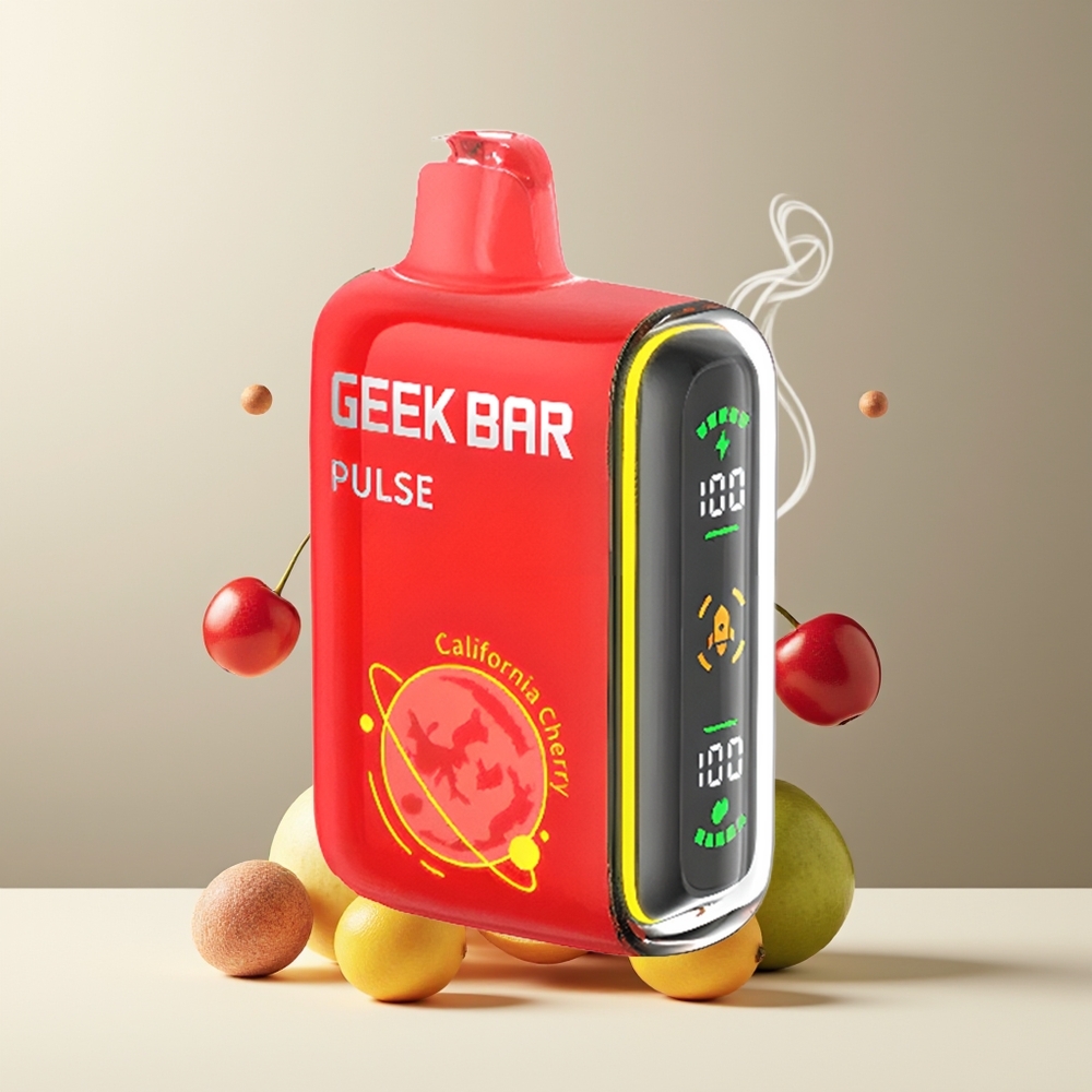 Geek Bar Pulse 15000 Puffs grossister Sverige med 16ML e-vätska 5 nikotin och USB Type-C-laddning