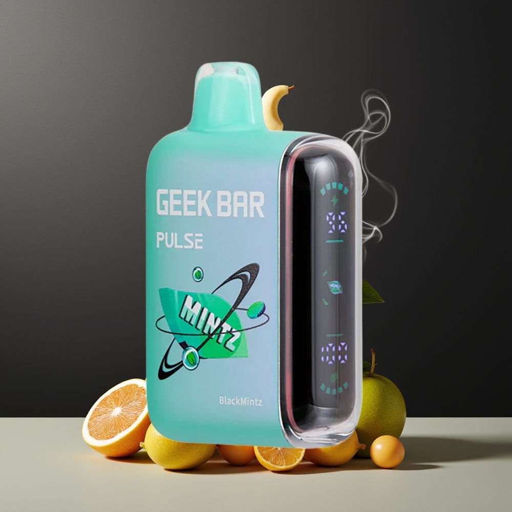 Geek Bar Pulse 15000 Puffs grossister Sverige – 16ML E-vätska 5 Nikotin Justerbar Luftflöde USB Type-C