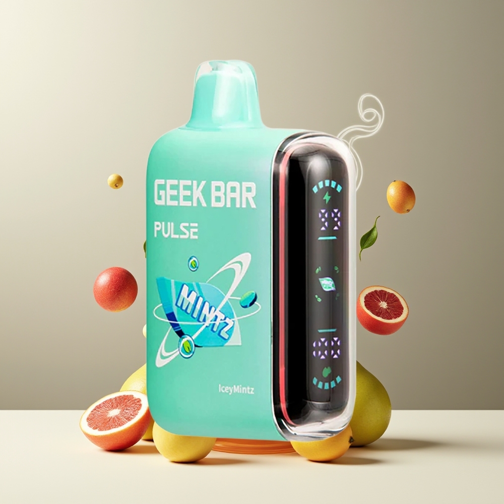 Geek Bar Pulse 15000 Puffs grossister Sverige – 16ML E-vätska 5 Nikotin Justerbar Luftflöde USB Type-C