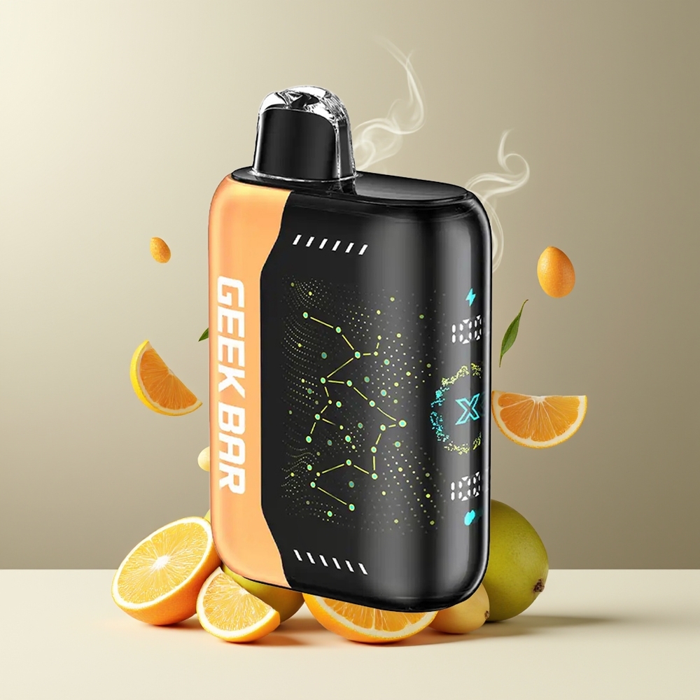 Geek Bar Pulse X 25000 Puffs grossister Sverige med 18mL E-Liquid 3D-skärm  USB-C