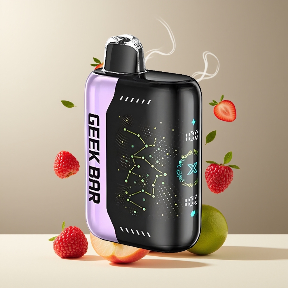 Geek Bar Pulse X 25000 Puffs grossister Sverige med 18mL E-Liquid 3D-skärm  USB-C