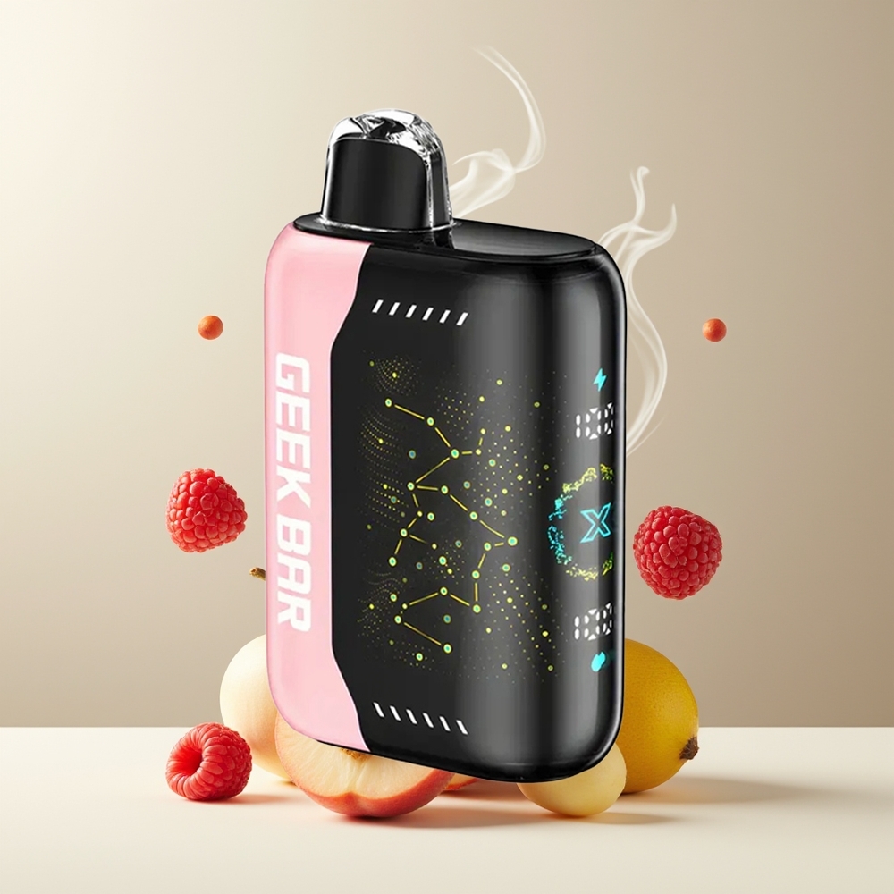 Geek Bar Pulse X 25000 Puffs grossister Sverige med 18mL E-Liquid 3D-skärm  USB-C