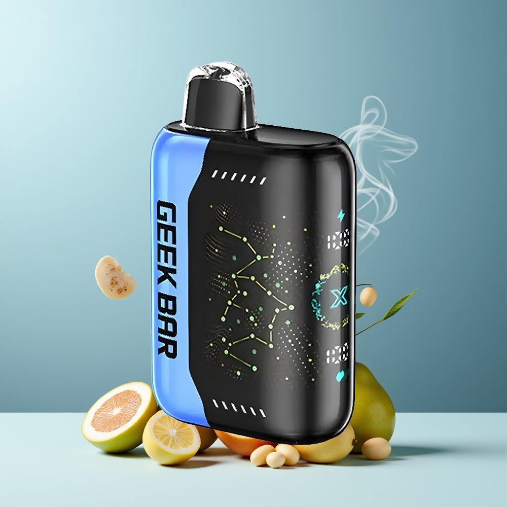Geek Bar Pulse X 25000 Puffs grossister Sverige med 18mL E-Liquid 3D-skärm  USB-C