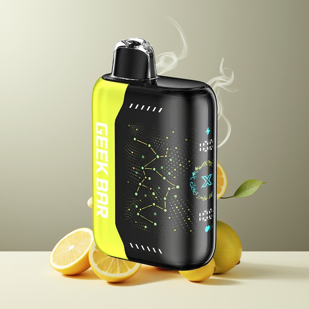 Geek Bar Pulse X 25000 Puffs grossister Sverige med 18mL E-Liquid 3D-skärm  USB-C