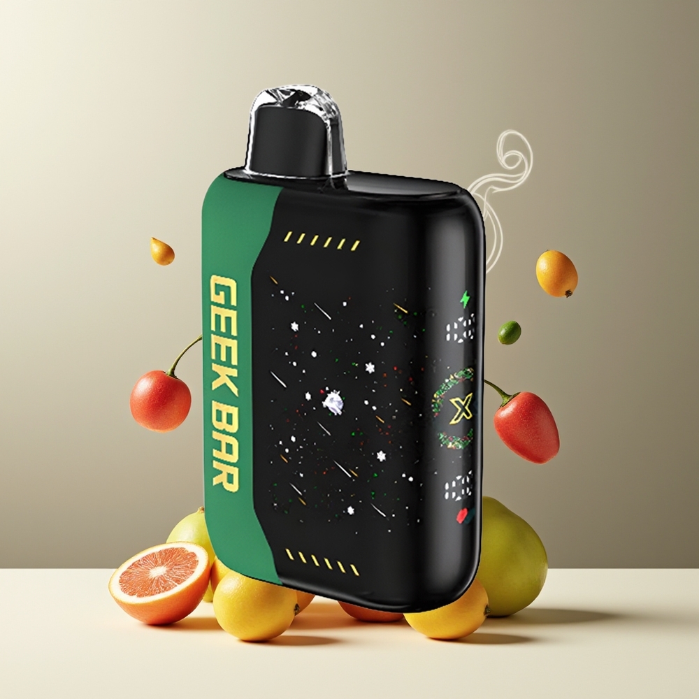 Geek Bar Pulse X 25000 Puffs grossister Sverige – 18mL E-Liquid 0-5 Nikotin USB Type-C Dual Mesh Coil