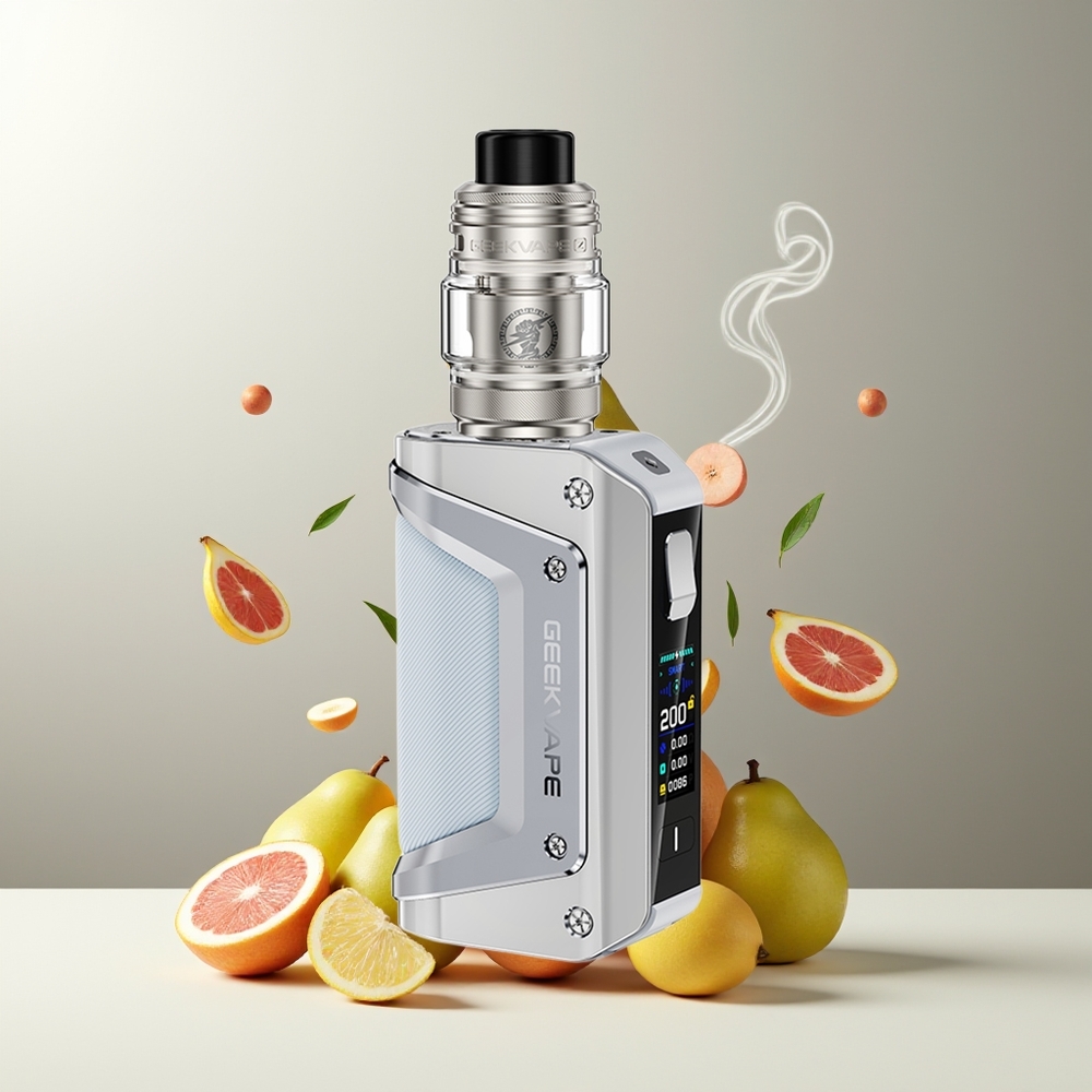GeekVape Aegis Legend 3 Kit 200W 45A IP-68 AS Chip 40 Leakproof Top Airflow grossister Sverige Sølv