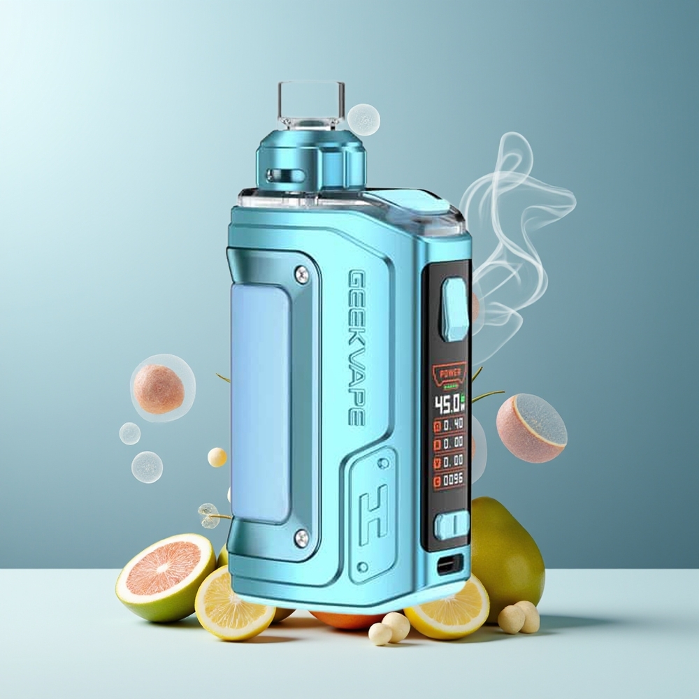 GeekVape H45 (Aegis Hero 2) Pod Mod Kit Crystal Edition – 1400mAh 5-45W 4ml 096 TFT Skärm grossister Sverige