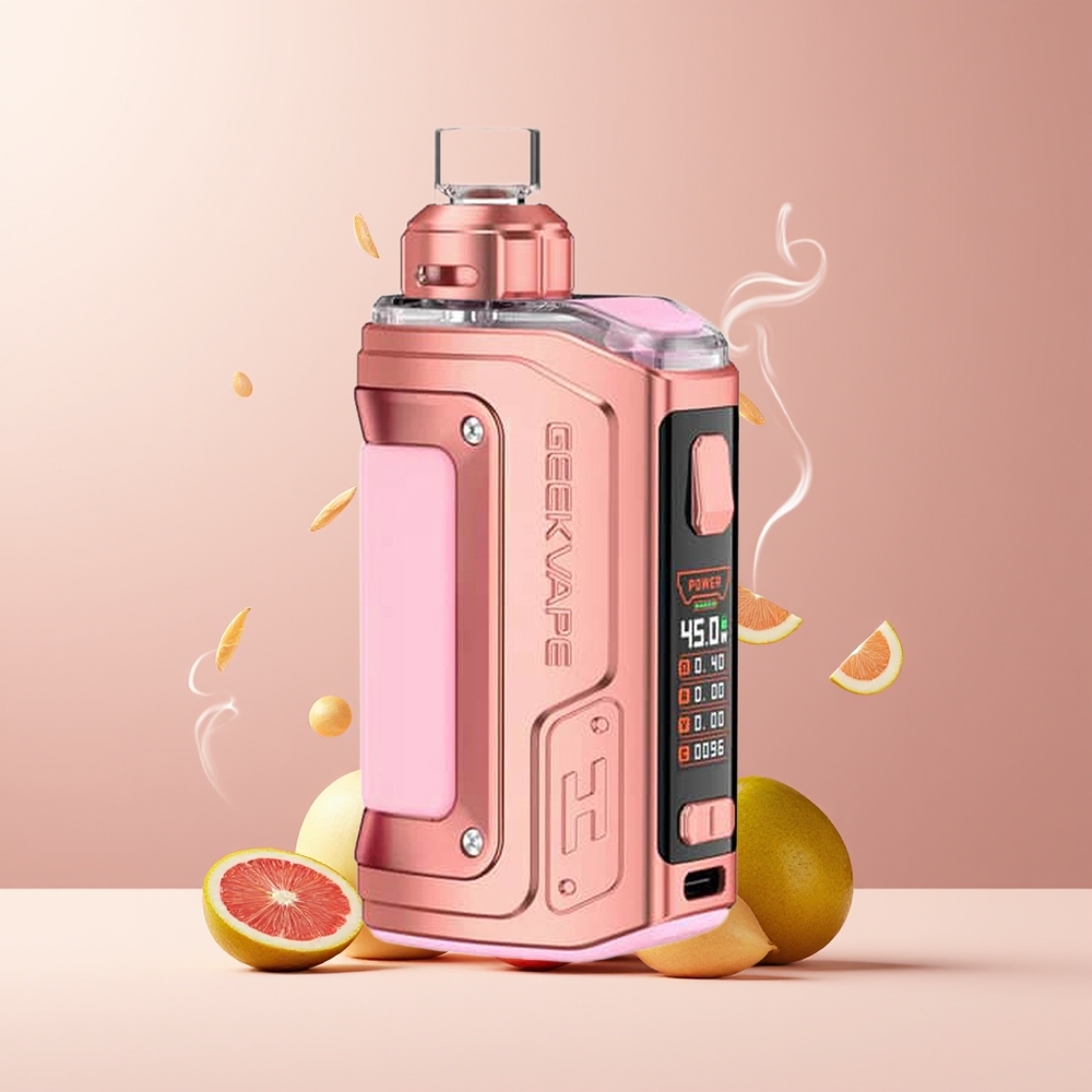 GeekVape H45 (Aegis Hero 2) Pod Mod Kit Kristall Edition grossister Sverige med 1400mAh batteri 45W utgång och 4ml kapacitet