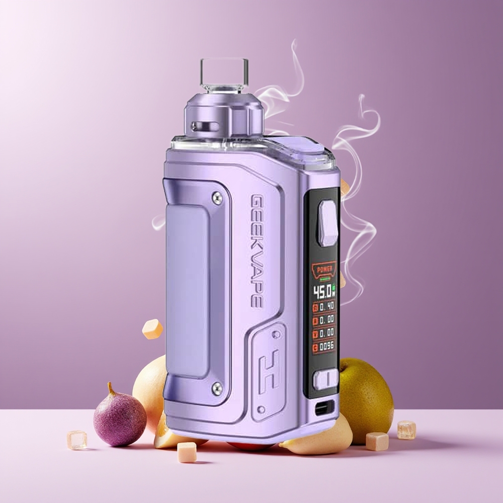 GeekVape H45 (Aegis Hero 2) Pod Mod Kit Kristall Edition med 1400mAh batteri 45W utgång och 4ml kapacitet – grossister Sverige