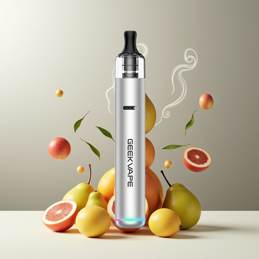 GeekVape WENAX S3 (Stylus 3) Vape Pen Kit 18W 20ml 1100mAh Type-C grossister Sverige Atomsølv