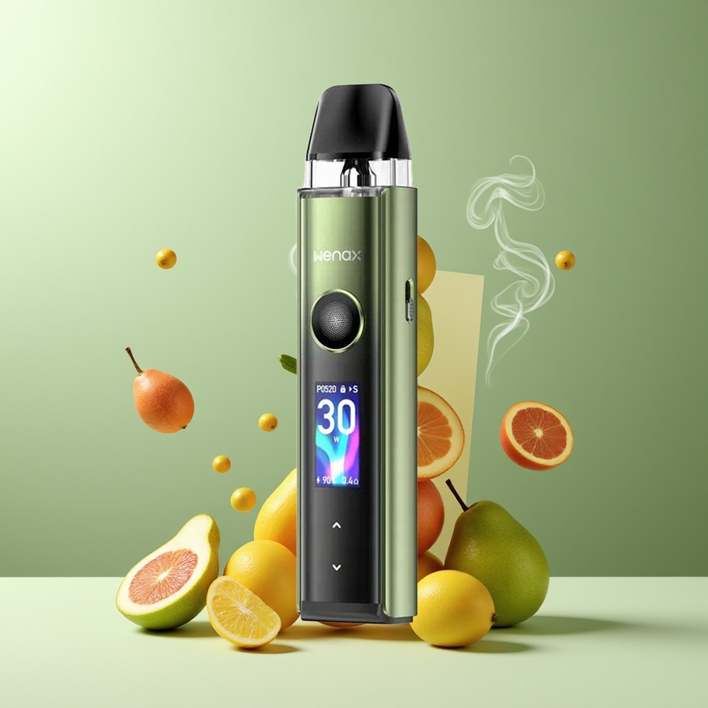 GeekVape Wenax Q Pro Pod System Kit grossister Sverige – 30W Max Output 1200mAh Battery 096 Smart Screen 3-Level Airflow MTL To RDL
