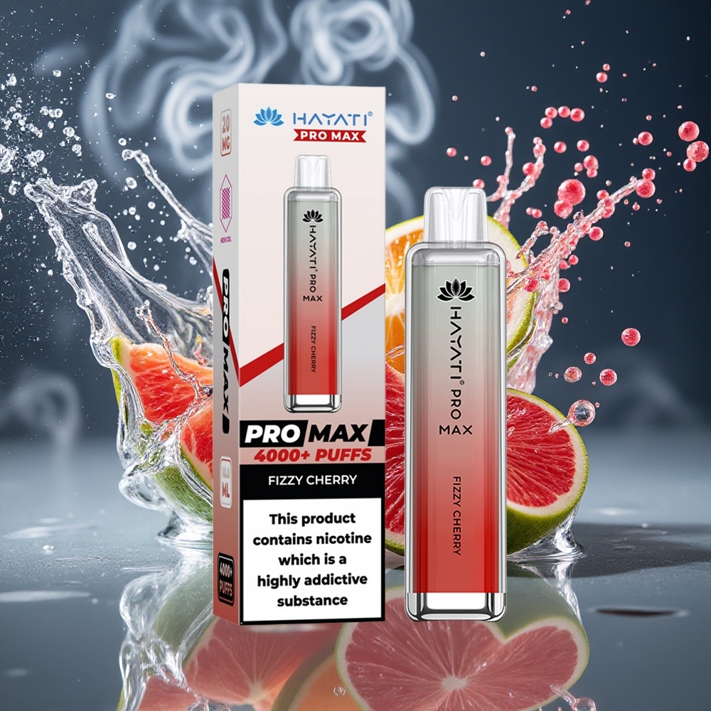 Hayati Pro Max 4000 Puffs Disposable Vape - 1400mAh Batteri 2ml Tank Kristallutseende Upp till 4000 puffar grossister Sverige