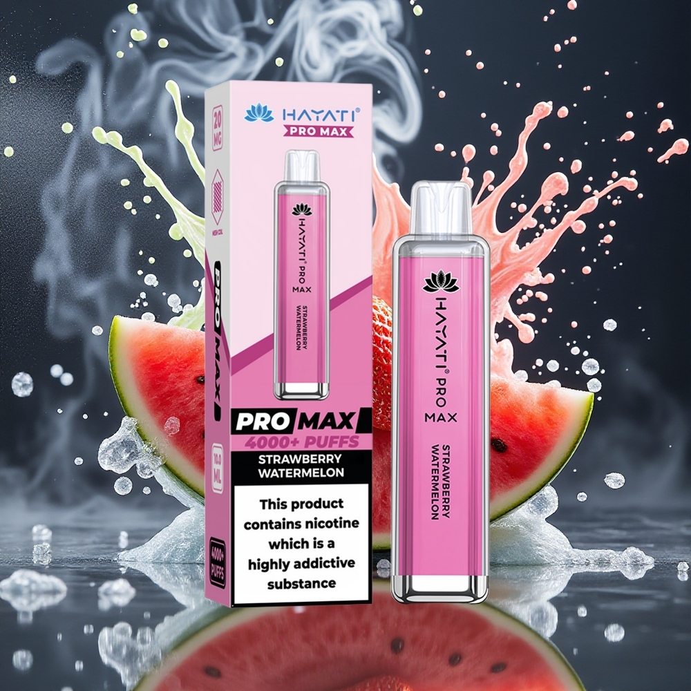 Hayati Pro Max 4000 Puffs Disposable Vape - 1400mAh Batteri 2ml Tank LED-belysning TPD-Compliant - grossister Sverige
