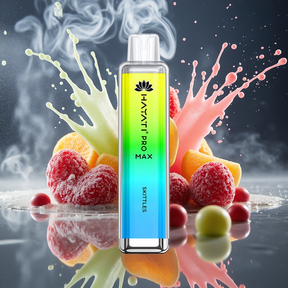 Hayati Pro Max 4000 Puffs Disposable Vape - 1400mAh Uppladdningsbar Batteri Kristallutseende 2/5 Nikotinstyrka - Grossister Sverige