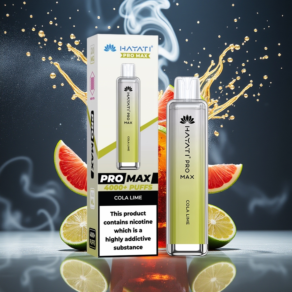 Hayati Pro Max 4000 Puffs Disposable Vape – 1400mAh batteri 2ml tank med 10ml auto påfyllning TPD-Compliant – grossister Sverige