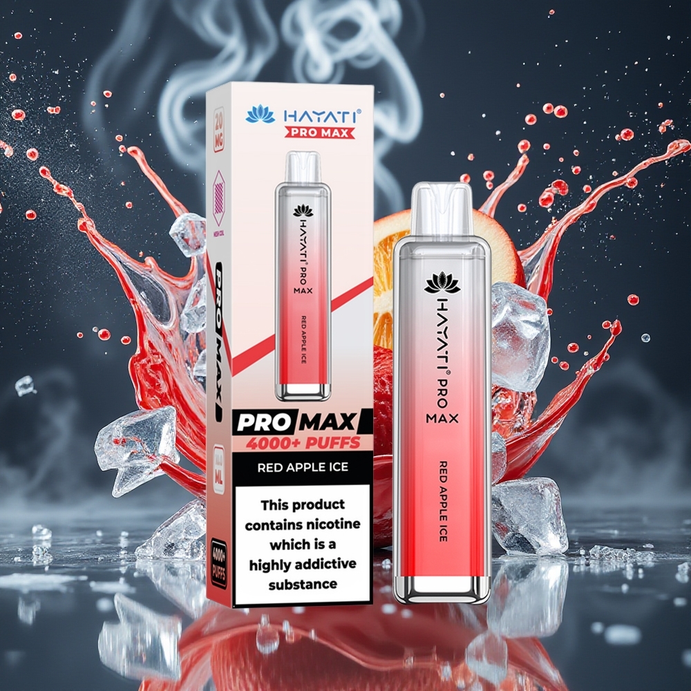 Hayati Pro Max 4000 Puffs Grossister Sverige – 1400mAh Uppladdningsbar Batteri 2  5 Nikotin Kristallutseende 2ml Tank med 10ml Auto Påfyllning