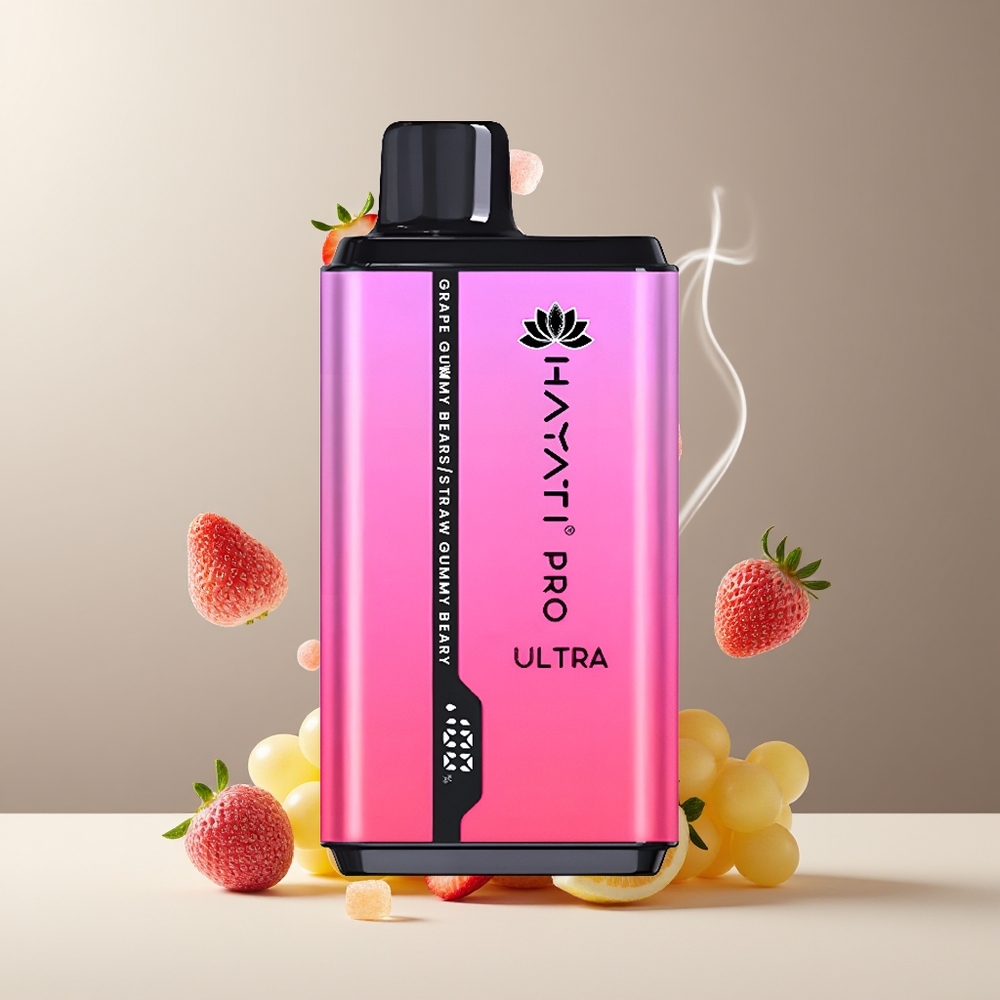 Hayati Pro Ultra 15000+ Puffs 850mAh 2 12ml 2 49 Smaker grossister Sverige Drue Vingummibamser Jordbær Vingummibamser