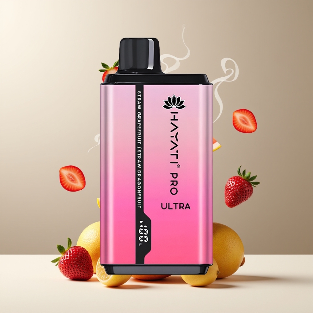 Hayati Pro Ultra 15000+ Puffs 850mAh 2 12ml 2 49 Smaker grossister Sverige Jordbær Grapefrugt Jordbær Dragefrugt