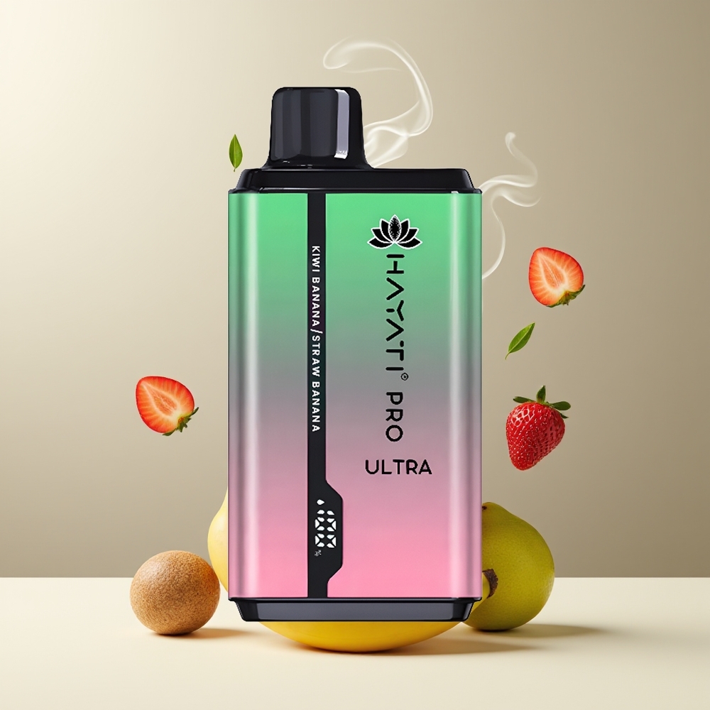 Hayati Pro Ultra 15000+ Puffs 850mAh 2 12ml 2 49 Smaker grossister Sverige Kiwi Banan Jordbær Banan