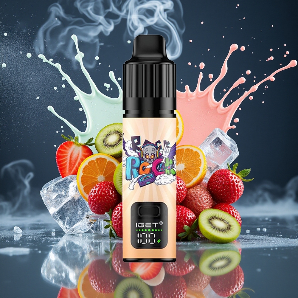 IGET BAR PLUS S3 POD 10000 Puffs 18 ml 5 Nikotin 950 mAh grossister Sverige Jordgubb Kiwi Glass