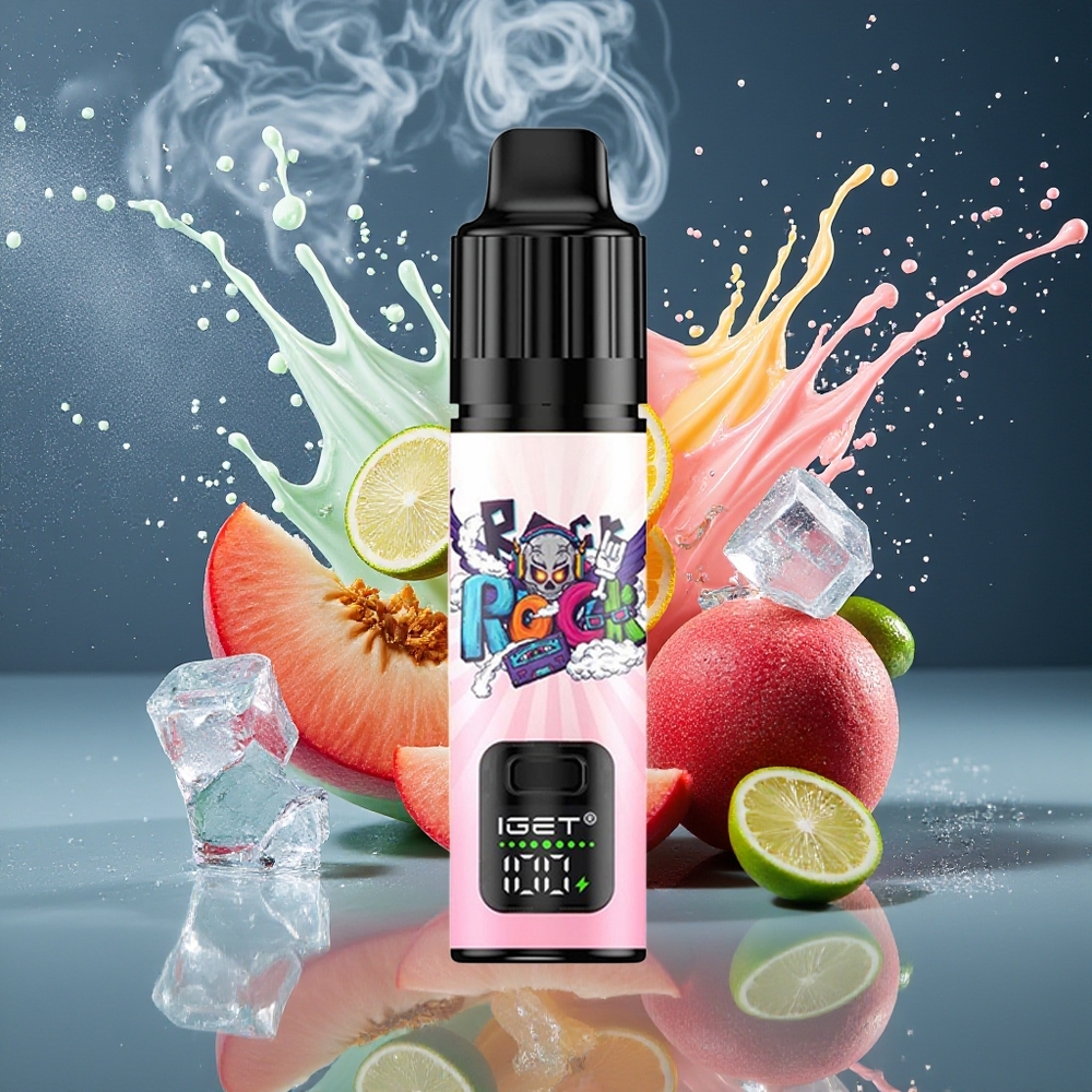 IGET BAR PLUS S3 POD 10000 Puffs Disposable Vape 18 ml 5 Nikotin 950 mAh grossister Sverige Persika Litchi Lime Glass