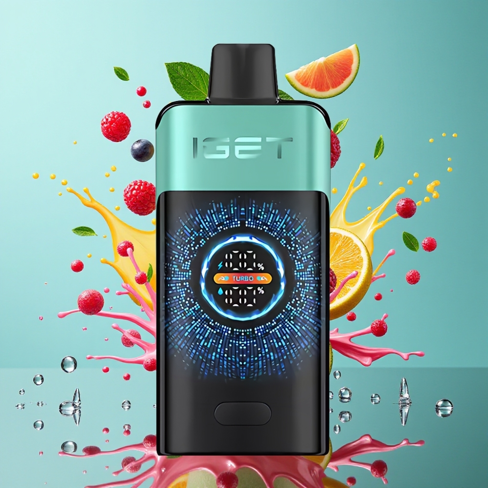 IGET ONE 12000 Puffs Grossister Sverige – 2700 mAh 06 ohm Dual Mesh Coil Stor Böjdfärgskärm