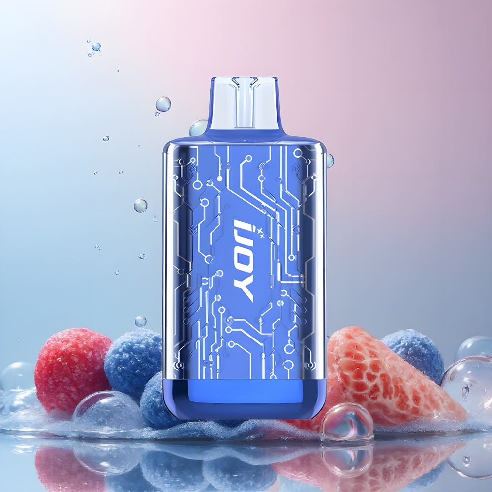 IJOY CYBER 5000 Puffs Disposable Vape 13ml 550mAh Type-C grossister Sverige Blue Razz