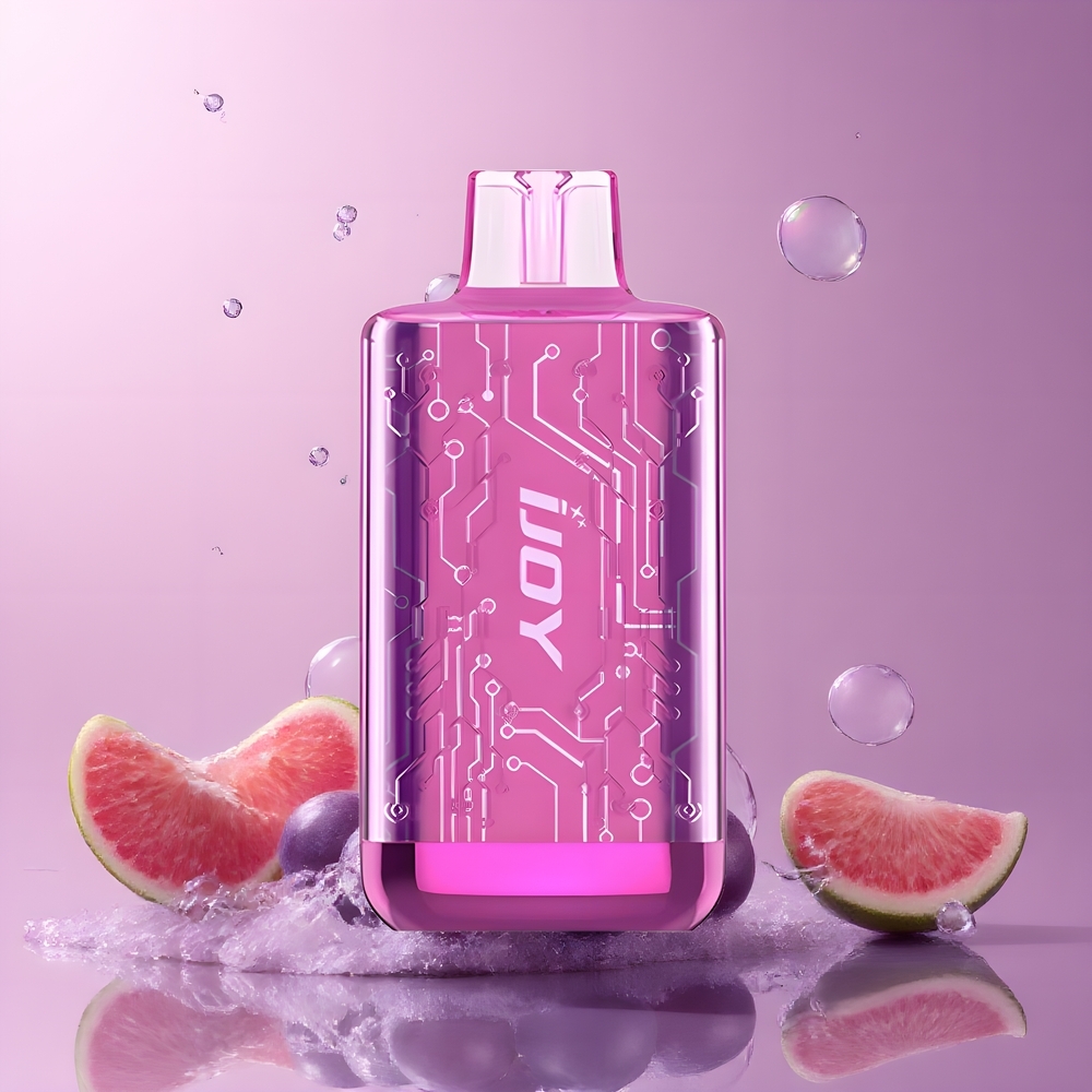 IJOY CYBER 5000 Puffs Disposable Vape 13ml 550mAh Type-C grossister Sverige Druvsglass