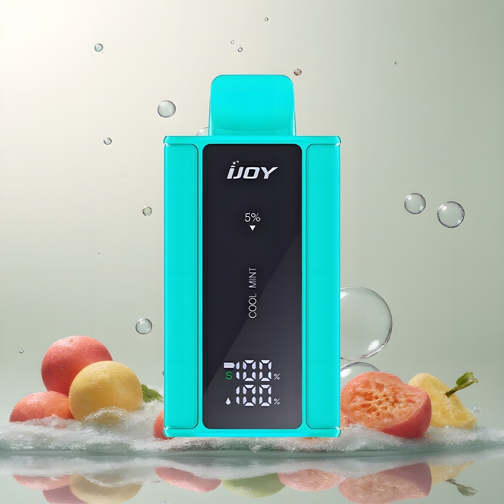 IJOY Captain 10000 Puffs Disposable Vape - 650mAh 18ml Justerbar Effekt Type-C-laddning 08 Ohm Mesh Coil 5 Nikotin grossister Sverige