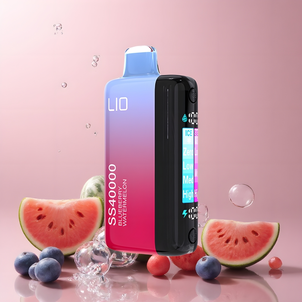 IJOY LIO SS40000 Disposable Vape 40000 puff 22ML 1100 mAh TYPE-C grossister Sverige Blåbärsvattenmelon