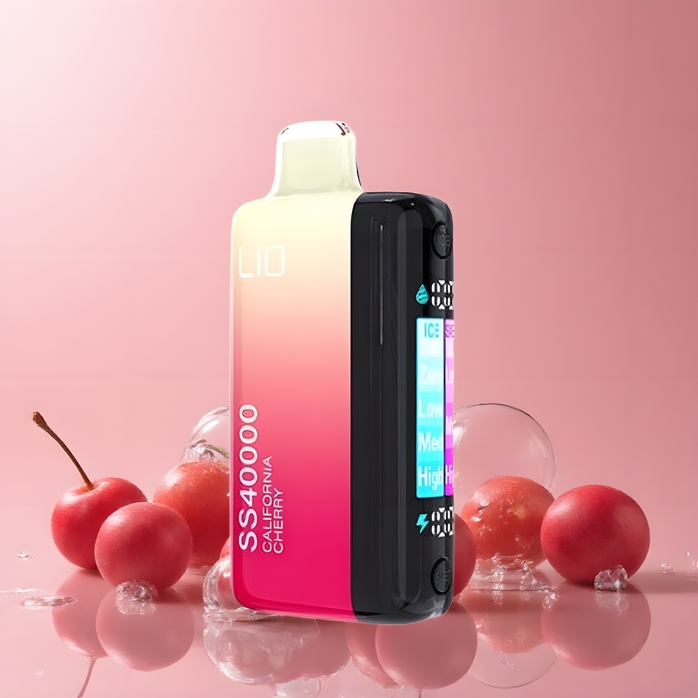 IJOY LIO SS40000 Disposable Vape 40000 puff 22ML 1100 mAh TYPE-C grossister Sverige Kalifornisk körsbär