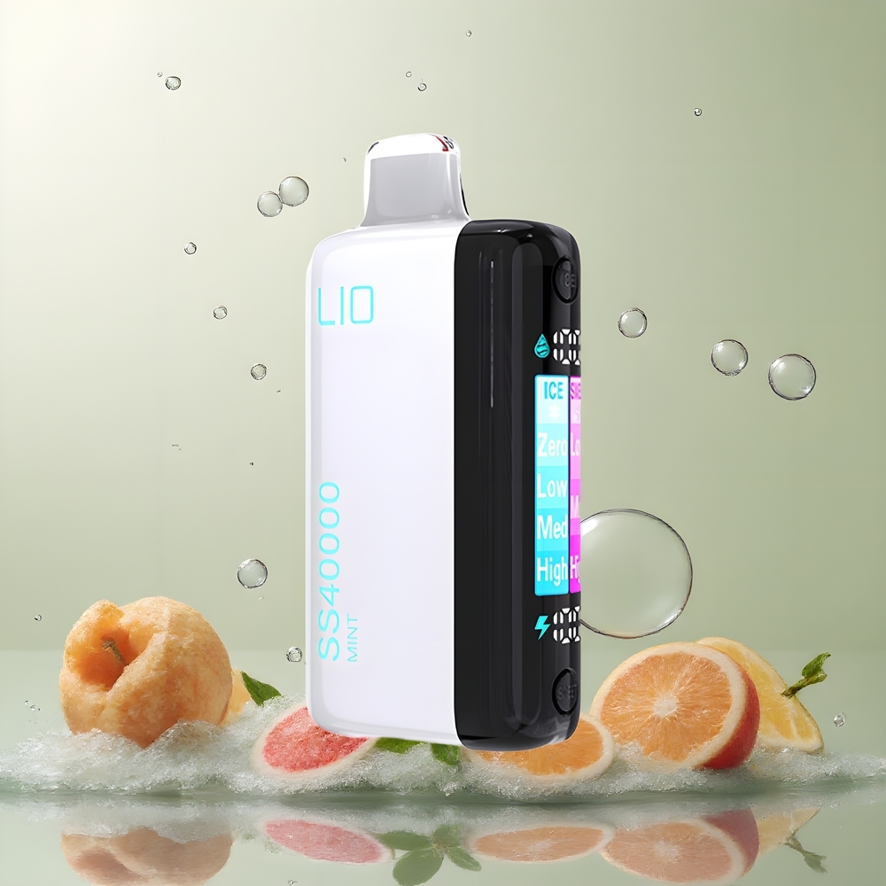 IJOY LIO SS40000 Disposable Vape Grossister Sverige – 40000 Puffar 22ML 1100 mAh TYPE-C Justerbar Luftflöde