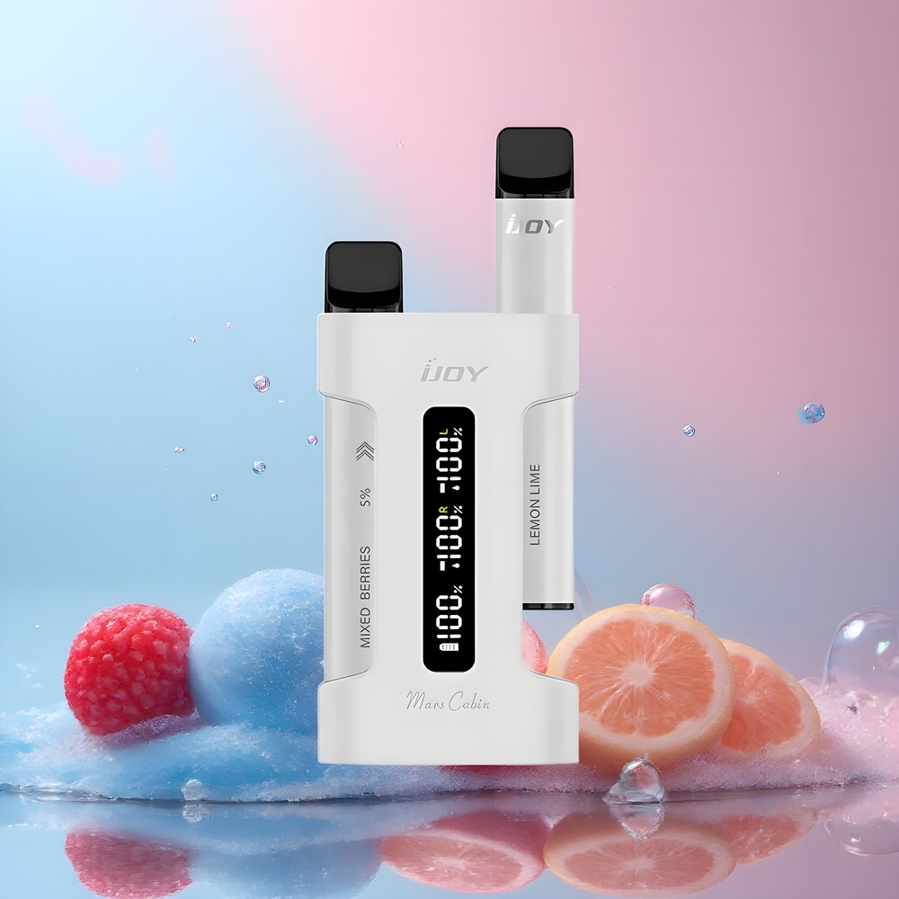 IJOY Mars Cabin 600 Puffs Disposable Vape - 2ml E-liquid 10 Ohm Mesh Coil Type-C Laddningsfodral grossister Sverige